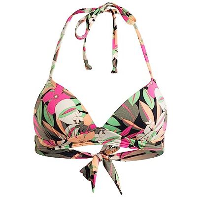 Roxy Printed Beach Classics Halter Neck Bikini Top for Women Roxy Printed Beach Classics Halter Neck Bikini Top for Women