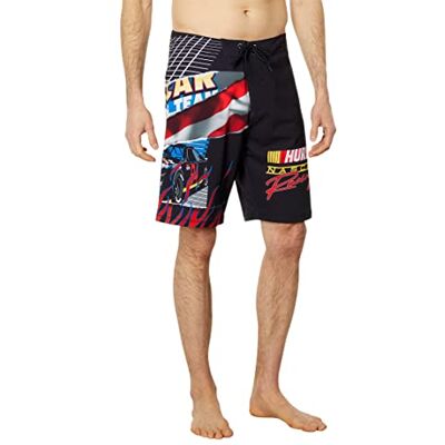Hurley babylegs Division Men's Phantom-eco Nascar Racing 20' Swimsuit, Black, 9-Aug Hurley babylegs Division Men's Phantom-eco Nascar Racing 20' Swimsuit, Black, 9-Aug