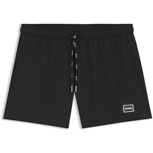 Hugo Boss Mens DODO Framed-Logo Swim Shorts in Recycled Material Black Hugo Boss Mens DODO Framed-Logo Swim Shorts in Recycled Material Black