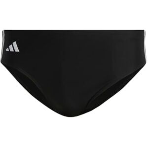 adidas Men's Classic 3-Stripes Swim Trunks, Black/White, S-M adidas Men's Classic 3-Stripes Swim Trunks, Black/White, S-M