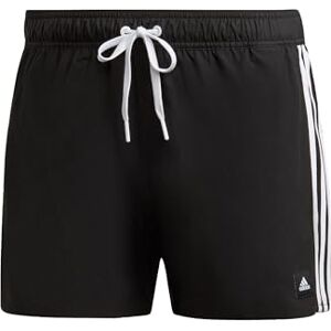 adidas Men's 3-Stripes CLX Very-Short-Length Swim Shorts, Black/White, XS adidas Men's 3-Stripes CLX Very-Short-Length Swim Shorts, Black/White, XS
