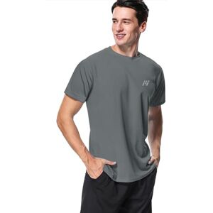 MeetHoo Men’s Rash Vest - UV Protective Short Sleeve Top for Surfing, Running & Swimming - Dark Gray MeetHoo Men’s Rash Vest - UV Protective Short Sleeve Top for Surfing, Running & Swimming - Dark Gray