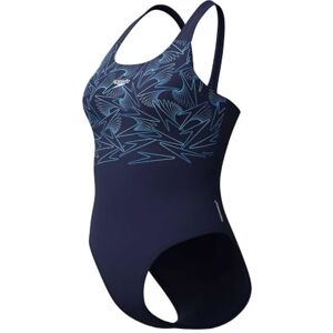 Speedo Women's Hyperboom Placement Muscleback Swimsuit Quick Drying Training Fitness Chlorine Resistant Swimwear, Lagoon Blue/Celeste, 34 Speedo Women's Hyperboom Placement Muscleback Swimsuit Quick Drying Training Fitness Chlorine Resistant Swimwear, Lagoon Blue/Celeste, 34