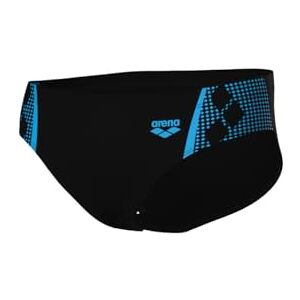 ARENA Feel Men's Graphic Swim Briefs Black-Turquoise ARENA Feel Men's Graphic Swim Briefs Black-Turquoise