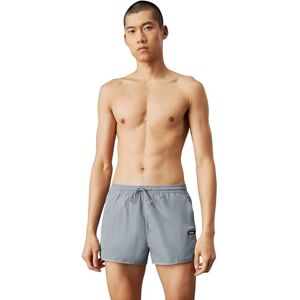 Calvin Klein Men’s Runner Quick Dry Swim Shorts, Grey (Quarry), M Calvin Klein Men’s Runner Quick Dry Swim Shorts, Grey (Quarry), M