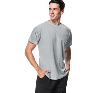 MeetHoo Men’s Rash Vest, Rash Guard UV T Shirt UPF 50+ Top Sun Protection Short Sleeve Tee for Surfing Running Swimming Gray MeetHoo Men’s Rash Vest, Rash Guard UV T Shirt UPF 50+ Top Sun Protection Short Sleeve Tee for Surfing Running Swimming Gray