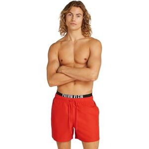 Calvin Klein CK Jeans Men Medium Double WB Boardshorts, Red (Flaming Chili), XL Calvin Klein CK Jeans Men Medium Double WB Boardshorts, Red (Flaming Chili), XL