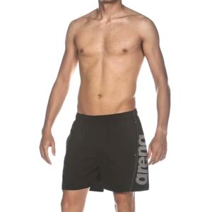 ARENA Men's Fundamentals Logo Beach Boxer Black-White ARENA Men's Fundamentals Logo Beach Boxer Black-White