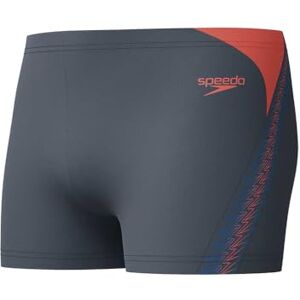 Speedo Men's Hyperboom Splice Aquashort Swimming Trunks Quick Drying Training Fitness Chlorine Resistant, Black/Neon Coral, 32 Speedo Men's Hyperboom Splice Aquashort Swimming Trunks Quick Drying Training Fitness Chlorine Resistant, Black/Neon Coral, 32
