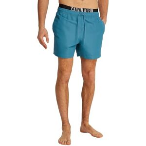 Calvin Klein Men’s Medium Drawstring Swim Shorts, Blue (Storm Blue), L Calvin Klein Men’s Medium Drawstring Swim Shorts, Blue (Storm Blue), L