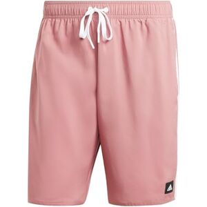 adidas Men's 3-Stripes CLX Swim Shorts, Preloved Crimson/White, XS adidas Men's 3-Stripes CLX Swim Shorts, Preloved Crimson/White, XS