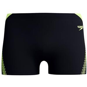 Speedo Men's Hyperboom Splice Aquashort Swimming Trunks Quick Drying Training Fitness Chlorine Resistant, Hyper Yellow/Cobalt/Emerald, 28 Speedo Men's Hyperboom Splice Aquashort Swimming Trunks Quick Drying Training Fitness Chlorine Resistant, Hyper Yellow/Cobalt/Emerald, 28