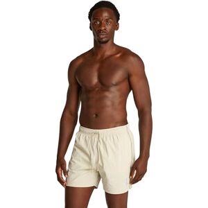 Calvin Klein Men’s Medium Drawstring Swim Shorts with Logo, Beige (Pelican), L Calvin Klein Men’s Medium Drawstring Swim Shorts with Logo, Beige (Pelican), L