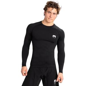 Venum , Contender Long Sleeve Rashguard, Men's, S, Black/White Venum , Contender Long Sleeve Rashguard, Men's, S, Black/White