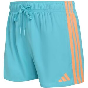 adidas Men's 3 Stripes Swim Shorts 3 INCH, Lucid Cyan/Lucid Orange, 3XL adidas Men's 3 Stripes Swim Shorts 3 INCH, Lucid Cyan/Lucid Orange, 3XL