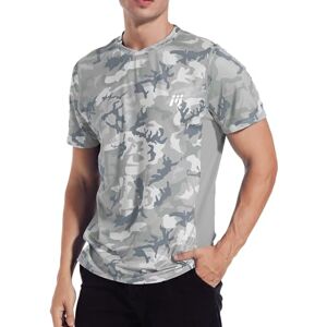 MEETWEE Men’s Rash Guard, Rash Vest UPF 50+ Short Sleeve UV Sun Protection Top T Shirt for Running Surfing Swimming Grey Camouflage MEETWEE Men’s Rash Guard, Rash Vest UPF 50+ Short Sleeve UV Sun Protection Top T Shirt for Running Surfing Swimming Grey Camouflage