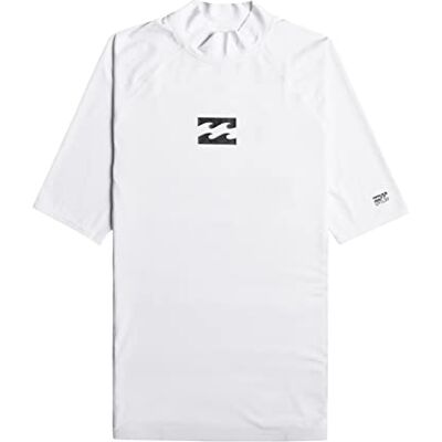 BILLABONG Mens Waves All Day Rash Guard Set, White, XS EU BILLABONG Mens Waves All Day Rash Guard Set, White, XS EU