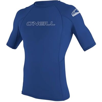 O'Neill Wetsuits Men's Basic Skins Short Sleeve Rash Guard, Pacific, 2XL O'Neill Wetsuits Men's Basic Skins Short Sleeve Rash Guard, Pacific, 2XL