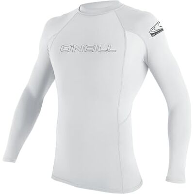 O'Neill Wetsuits Men's Men's Basic Skins Long Sleeve Guard Rash Vest, White, S UK O'Neill Wetsuits Men's Men's Basic Skins Long Sleeve Guard Rash Vest, White, S UK