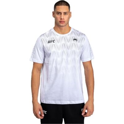Venum UFC Zenith Men's Black/White/Orange Authentic Fight Week Performance Long Sleeve Rashguard XL Venum UFC Zenith Men's Black/White/Orange Authentic Fight Week Performance Long Sleeve Rashguard XL