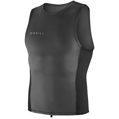 O'Neill Reactor Ii 2MM Neoprene Wetsuit Vest Top Black UV Sun Protection and SPF Properties Hidden Key Pocket - O'Neill Reactor Ii 2MM Neoprene Wetsuit Vest Top Black UV Sun Protection and SPF Properties Hidden Key Pocket -