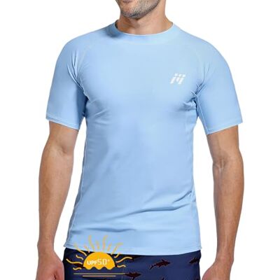 MEETWEE Men Swimming Shirt UV Swim Top Short/Long Sleeve UPF 50+ Rash Guard Vest T-Shirt Sun Protection Surfing Diving MEETWEE Men Swimming Shirt UV Swim Top Short/Long Sleeve UPF 50+ Rash Guard Vest T-Shirt Sun Protection Surfing Diving