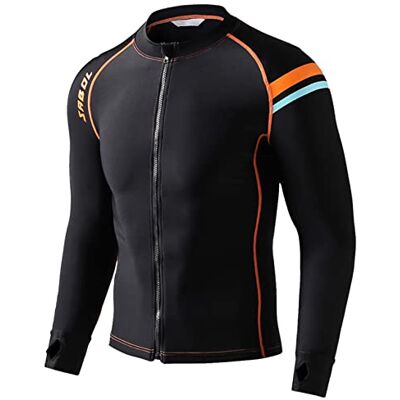 MYENA Men Surfing Diving Suits, Plus Size 4xl-5xl Surf Jacket Pants, UV Swim Shirt Long Sleeve Swimsuit Swimming Sailing Diving Tights,jacket,XXL MYENA Men Surfing Diving Suits, Plus Size 4xl-5xl Surf Jacket Pants, UV Swim Shirt Long Sleeve Swimsuit Swimming Sailing Diving Tights,jacket,XXL