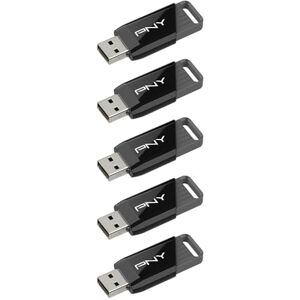 PNY 5-Pack 64GB Attaché X USB 3.2 Gen 1 Flash Drive, Advanced Performance Up to 130MB/s Read, Everyday Data Store & Transfer, Reliable Portable Storage, Durable, Type-A, Computers, Laptops, Desktops PNY 5-Pack 64GB Attaché X USB 3.2 Gen 1 Flash Drive, Advanced Performance Up to 130MB/s Read, Everyday Data Store & Transfer, Reliable Portable Storage, Durable, Type-A, Computers, Laptops, Desktops
