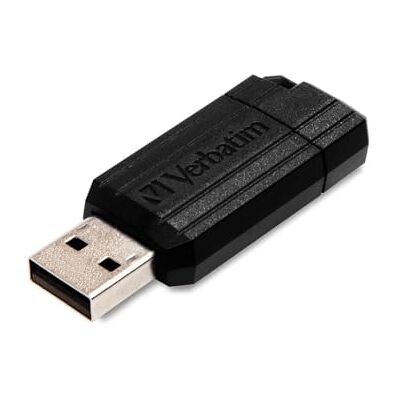 Verbatim 49065 64GB Pinstripe USB Drive Black Verbatim 49065 64GB Pinstripe USB Drive Black