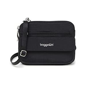 Baggallini Women's Modern Everywhere Mini Crossbody 7x0.8x5.5 Cross Body Small Purse Travel Bag-Quick-Access Pocket, Black, One Size Baggallini Women's Modern Everywhere Mini Crossbody 7x0.8x5.5 Cross Body Small Purse Travel Bag-Quick-Access Pocket, Black, One Size