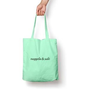 Nuggela & Sulé Tote Bag Verde Menta Women's TOTE_BAG Green 8.2 x 8.2 x 6.5 cm Cotton Unisex-Adults Nuggela & Sulé Tote Bag Verde Menta Women's TOTE_BAG Green 8.2 x 8.2 x 6.5 cm Cotton Unisex-Adults