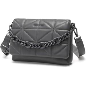 Miss Lulu Small Crossbody Bags for Women, Soft Classic Quilted Handbags with Wide Strap PU Leather Waterproof Cell Phone Shouderbag as Girl Gift (Deep Grey) Miss Lulu Small Crossbody Bags for Women, Soft Classic Quilted Handbags with Wide Strap PU Leather Waterproof Cell Phone Shouderbag as Girl Gift (Deep Grey)