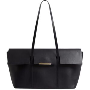 Ted Baker Women's Bar Detail Leather Elongated Shoulder Bag, Navy, One Size Ted Baker Women's Bar Detail Leather Elongated Shoulder Bag, Navy, One Size