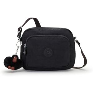 KIPLING KIPLING Kipling Hubei Crossbody Bag, Black Tonal, 7.75''L x 6''H x 3.25''D KIPLING KIPLING Kipling Hubei Crossbody Bag, Black Tonal, 7.75''L x 6''H x 3.25''D