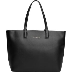 Tommy Hilfiger Women’s Logo Tape Tote Bag with Zip, Black (Black), One Size Tommy Hilfiger Women’s Logo Tape Tote Bag with Zip, Black (Black), One Size
