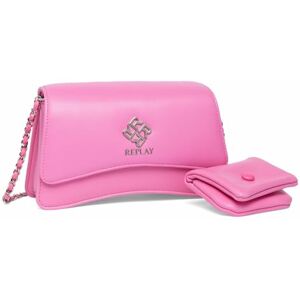 REPLAY Women's Shoulder Bag with Chain Detail, Green (Mud Green 317), One Size REPLAY Women's Shoulder Bag with Chain Detail, Green (Mud Green 317), One Size