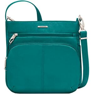 Travelon Unisex-Adult Anti-Theft Classic North/South Crossbody Bag Cross Body, Spruce, 11.5" x 11" x 3.5 Travelon Unisex-Adult Anti-Theft Classic North/South Crossbody Bag Cross Body, Spruce, 11.5" x 11" x 3.5