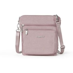 Baggallini Women's Modern Pocket Crossbody 9x8.5 Lightweight Water-Resistant Travel Purse Handbag Shoulder Bag W/RFID, Blush Shimmer, One Size Baggallini Women's Modern Pocket Crossbody 9x8.5 Lightweight Water-Resistant Travel Purse Handbag Shoulder Bag W/RFID, Blush Shimmer, One Size