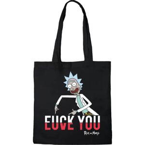 cotton division TOTE BAG RICK AND MORTY, REFERENCE: BWRIMODBB002, BLACK, 38 X 40 CM, Black, One Size, Utility cotton division TOTE BAG RICK AND MORTY, REFERENCE: BWRIMODBB002, BLACK, 38 X 40 CM, Black, One Size, Utility