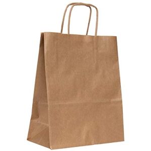 APLI agipa 101852 Kraft Paper Carrier Bag Small Brown APLI agipa 101852 Kraft Paper Carrier Bag Small Brown