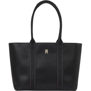 Tommy Hilfiger Women’s Tote Bag with Logo, Black (Black), One Size Tommy Hilfiger Women’s Tote Bag with Logo, Black (Black), One Size