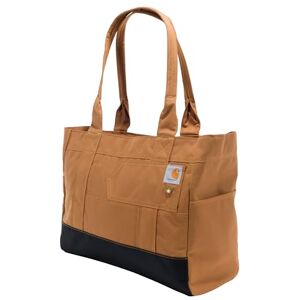 Carhartt Horizontal Zip Durable Water-Resistant Tote Bag with Zipper Closure, Brown, One Size Carhartt Horizontal Zip Durable Water-Resistant Tote Bag with Zipper Closure, Brown, One Size