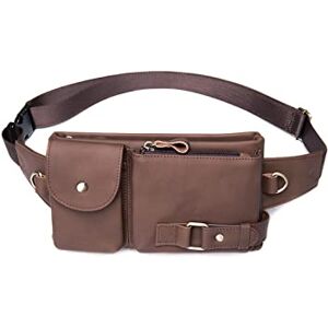 ZXSXDSAX Bum bag Genuine Leather Waist Packs Men Belt Bag Phone Bags Travel Waist Pack Male Bag Leather(Color:Red coffee) ZXSXDSAX Bum bag Genuine Leather Waist Packs Men Belt Bag Phone Bags Travel Waist Pack Male Bag Leather(Color:Red coffee)