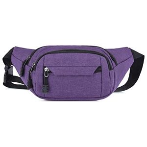 ZXSXDSAX Men's Shoulder Bags Waist Bag Men and Women Simple Fashion Oxford Cloth Belt Bag Ladies Casual Waist Pack Mobile Phone Bag(Color:Purple) ZXSXDSAX Men's Shoulder Bags Waist Bag Men and Women Simple Fashion Oxford Cloth Belt Bag Ladies Casual Waist Pack Mobile Phone Bag(Color:Purple)