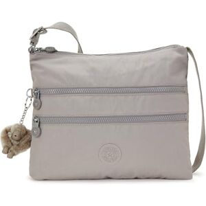 KIPLING KIPLING Kipling Women's Alvar Crossbody Bag, Grey Gris, Medium KIPLING KIPLING Kipling Women's Alvar Crossbody Bag, Grey Gris, Medium
