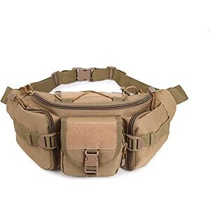 ZXSXDSAX Bum bag Waterproof Oxford Waist Bag, Multi Pockets Travel Hiking Running Sports Portable Belt Durable Hip Pack, Outdoor Climbing(Color:Brown) ZXSXDSAX Bum bag Waterproof Oxford Waist Bag, Multi Pockets Travel Hiking Running Sports Portable Belt Durable Hip Pack, Outdoor Climbing(Color:Brown)
