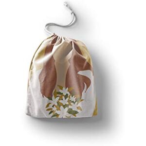 Bonamaison Printed Cotton Produce Bag with Drawstring, Reusable Grocery Bag, Biodegradable Eco-Friendly Bags, Travel Pouch, Sachet Bags, Shopping Bag, Eco Friendly, Foldable, Size: 40x50 Cm Bonamaison Printed Cotton Produce Bag with Drawstring, Reusable Grocery Bag, Biodegradable Eco-Friendly Bags, Travel Pouch, Sachet Bags, Shopping Bag, Eco Friendly, Foldable, Size: 40x50 Cm