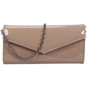 Buffalo Women's Secco Patent Taupy Clutch Bag, One Size Buffalo Women's Secco Patent Taupy Clutch Bag, One Size