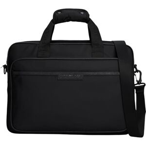 Tommy Hilfiger Men’s Repreve Laptop Bag with Trolley Strap, Black (Black), One Size Tommy Hilfiger Men’s Repreve Laptop Bag with Trolley Strap, Black (Black), One Size