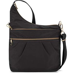 Travelon Anti-Theft Signature 3 Compartment Crossbody, Black, One Size, Anti-theft Signature 3 Compartment Crossbody Travelon Anti-Theft Signature 3 Compartment Crossbody, Black, One Size, Anti-theft Signature 3 Compartment Crossbody